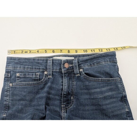 Levis Signature Mid Rise Boyfriend Jeans Medium Wash Faded Cuffed Size 27x24 - Picture 5 of 8